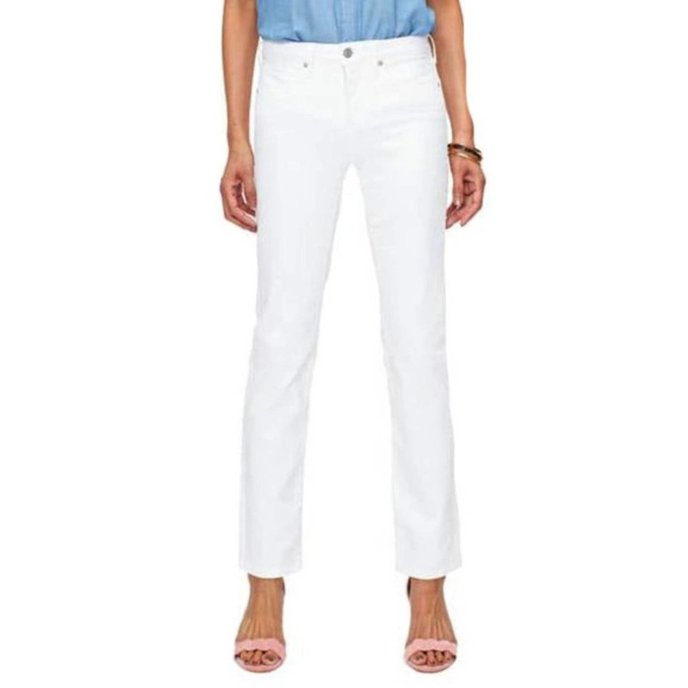 NYDJ Jeans Sheri Slim White High Rise Plus Size Shaping Slimming Stretch New 16